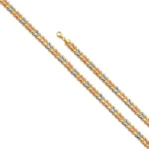 14K 3C Fancy Hollow Bracelet S3