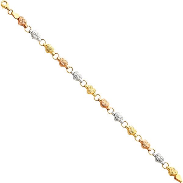 14K 3C Light Stampato Bracelet S2