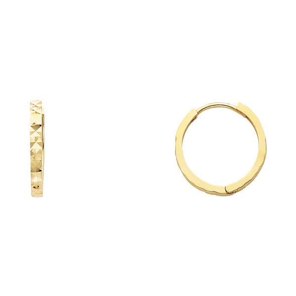 14KY DC Huggies Earrings S1