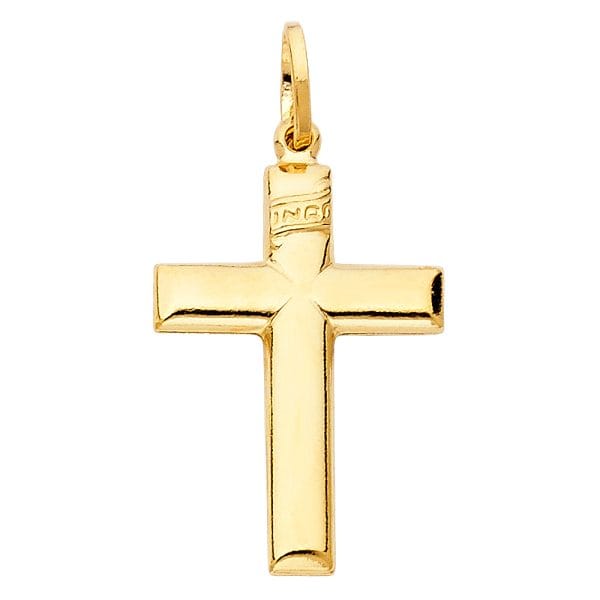 14KY Hollow Latin Cross
