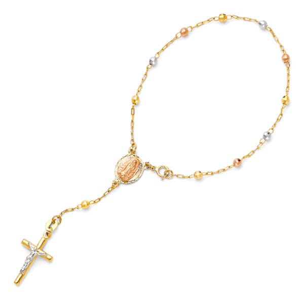 14K 3T Rosario Bracelet   S1
