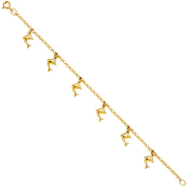 14KY Hanging Charm Bracelet  S2
