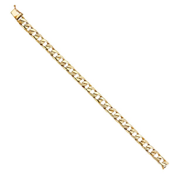 14KY Nugget Cuban Link Bracelet  S2