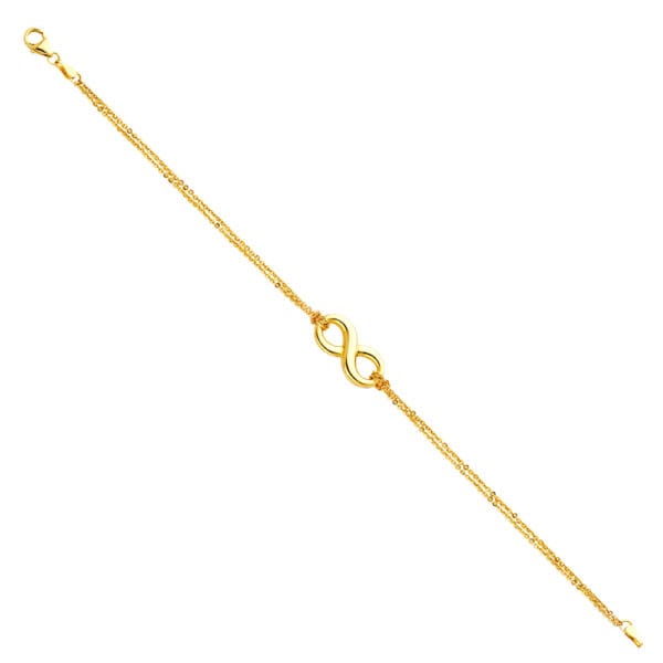 14KY Infinity Hollow Bracelet  S1
