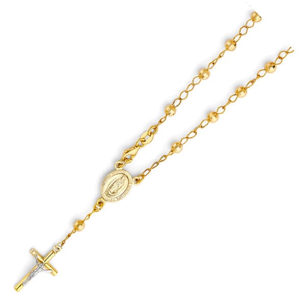 14KY Disco Ball Rosario Bracelet