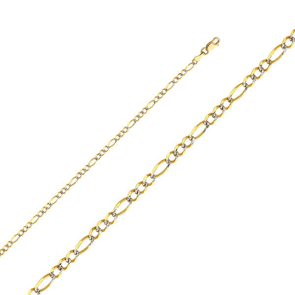 14K 2T  Figaro 3+1 WP Chain