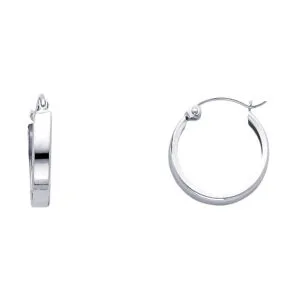 14KW Plain Huggies Earrings S4