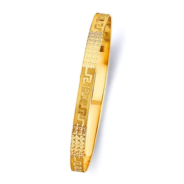 14KY Solid Bangle S4