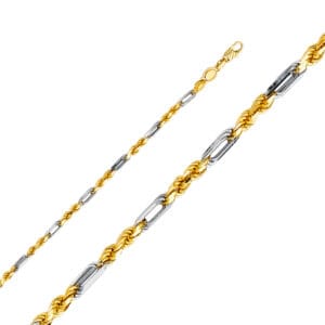 14K 2T Figarope Chain