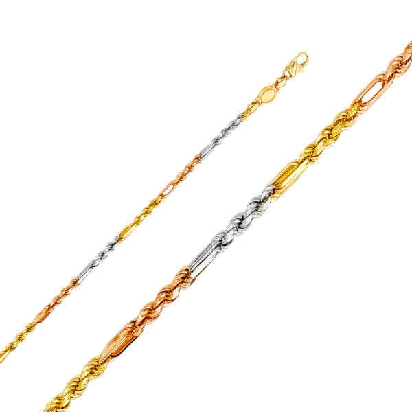 14K 3C Figarope Chain