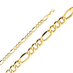 14KY Hollow Figaro 3+1 Bevel Chain