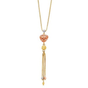 14K 3C Heart Light Hanging Necklaces S2
