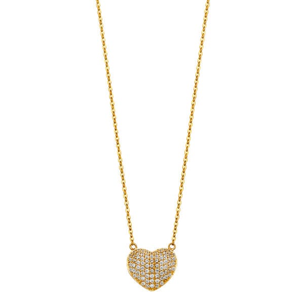 14KY Bright Heart Necklaces