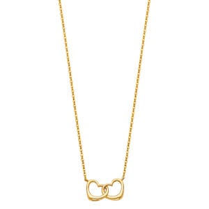 14KY Together Heart Necklaces S1