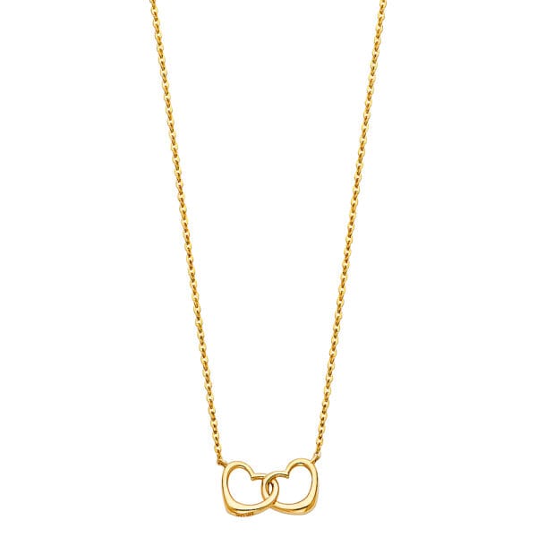 14KY Together Heart Necklaces S1