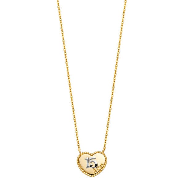 14K 2T Heart Necklaces S1