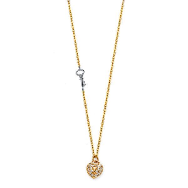 14K 2T Heart Necklaces S2
