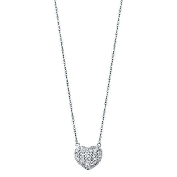 14KW Bright Heart Necklaces