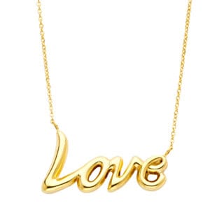 14KY Love Necklaces