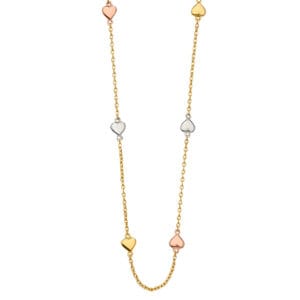 14K 3C Light Necklaces with Heart