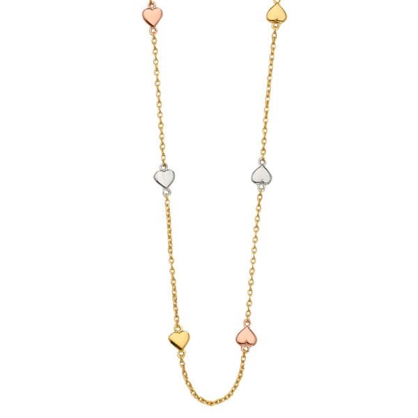 14K 3C Light Necklaces with Heart