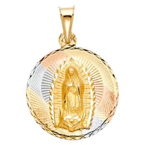 14K 3C Religious Stamp Pendant S3