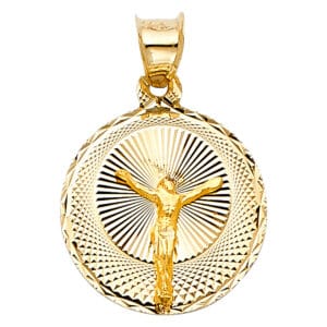 14KY Religious Stamp Pendant S1