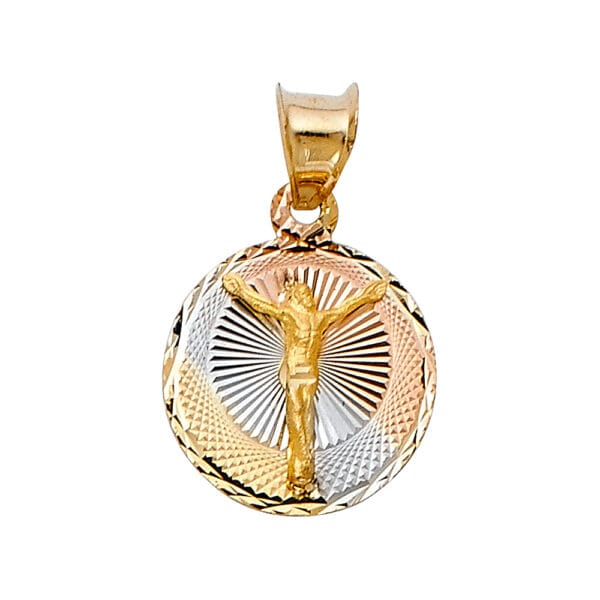 14K 3C Religious Stamp Pendant S8