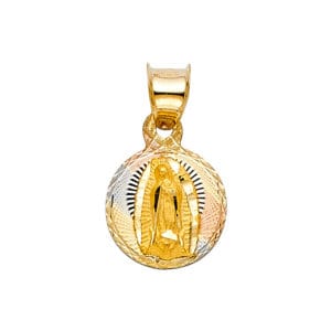 14K 3C Religious Stamp Pendant S11