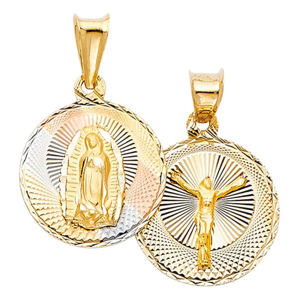 14K 3C Religious Stamp Pendant S15