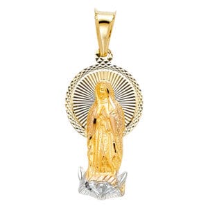 14K 2T Religious Stamp Pendant S5