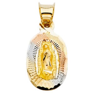 14K 3C Religious Stamp Pendant S25