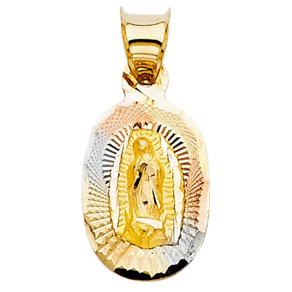 14K 3C Religious Stamp Pendant S25