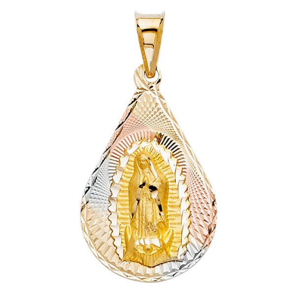 14K 3C Religious Stamp Pendant S27