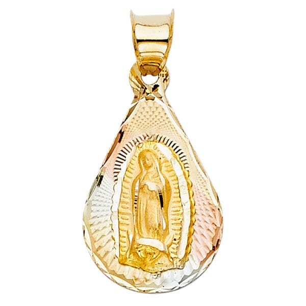 14K 3C Religious Stamp Pendant S28