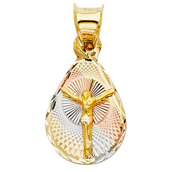 14K 3C Religious Stamp Pendant S31
