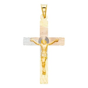 14K 3C Religious Stamp Pendant S32