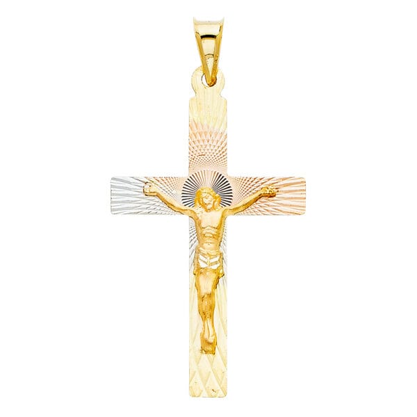 14K 3C Religious Stamp Pendant S32