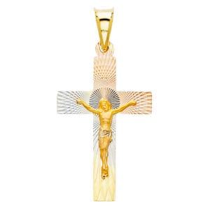 14K 3C Religious Stamp Pendant S34