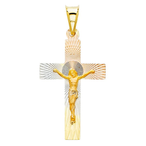 14K 3C Religious Stamp Pendant S34