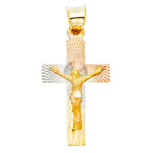 14K 3C Religious Stamp Pendant S36