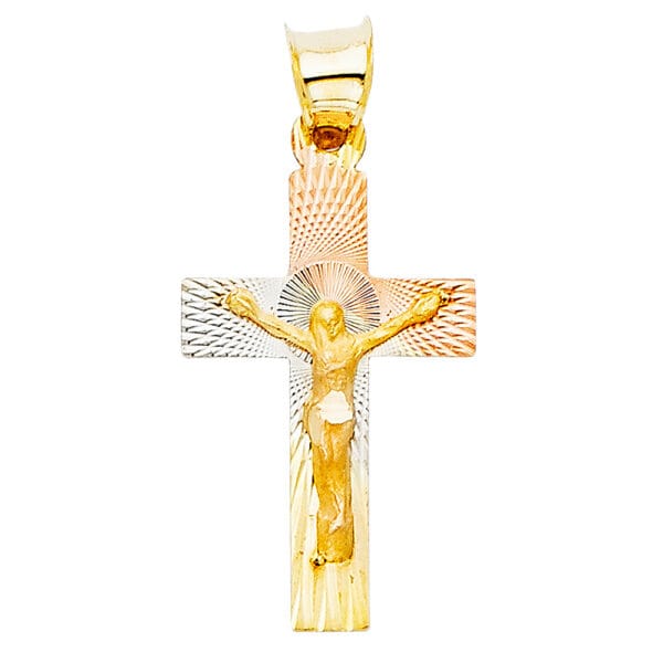 14K 3C Religious Stamp Pendant S36