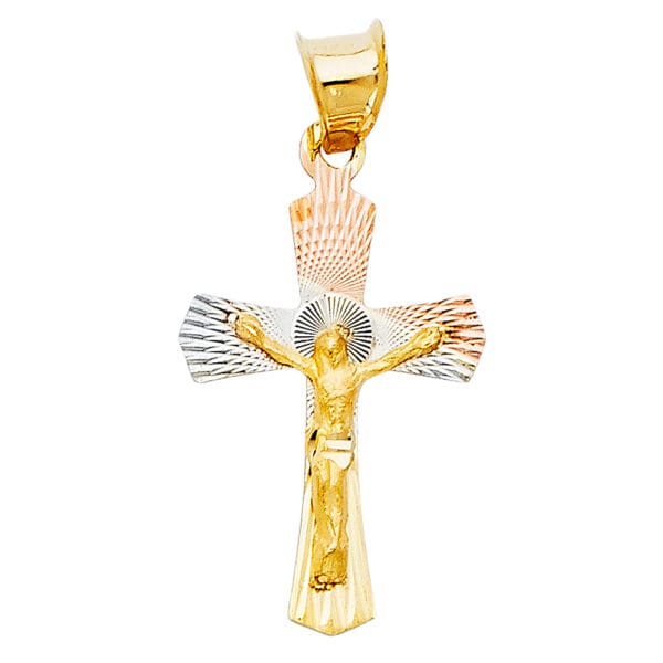 14K 3C Religious Stamp Pendant S37