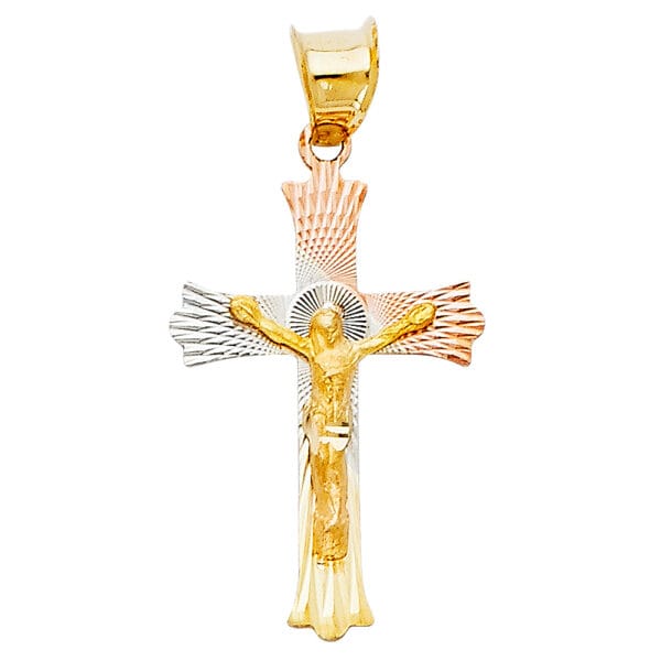 14K 3C Religious Stamp Pendant S38
