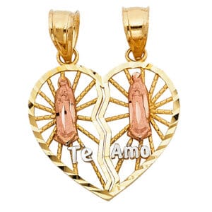 14K 3C Heart Pendant S4