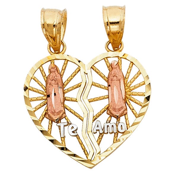 14K 3C Heart Pendant S4