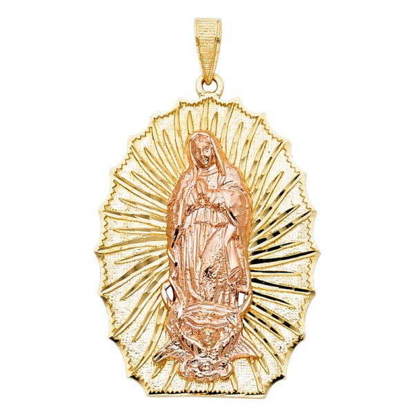 14K 2T Our Lady of Guadalupe Pendant S11