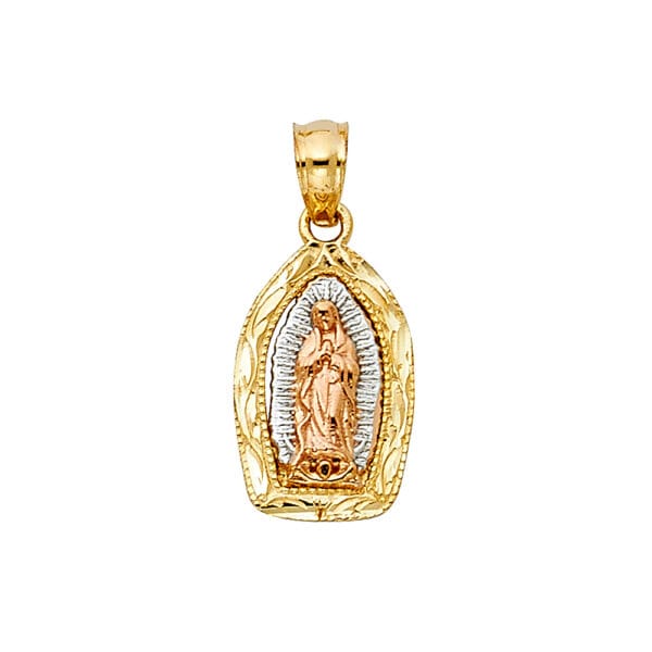14K 3C Our Lady of Guadalupe Pendant S4