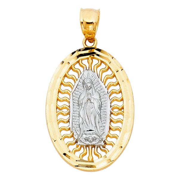 14K 2T Our Lady of Guadalupe Pendant S5