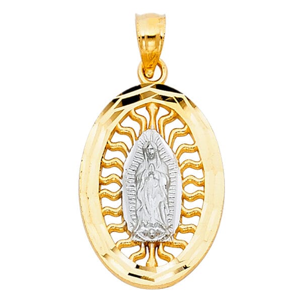 14K 2T Our Lady of Guadalupe Pendant S1